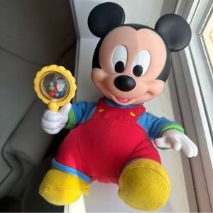 Disney Baby Mickey Mouse Colorful Plastic Toy with Rattle Battery Operated